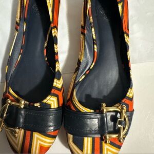 Tory Burch  vintage Jewel tone Noel Colorful Women's ballet flats
